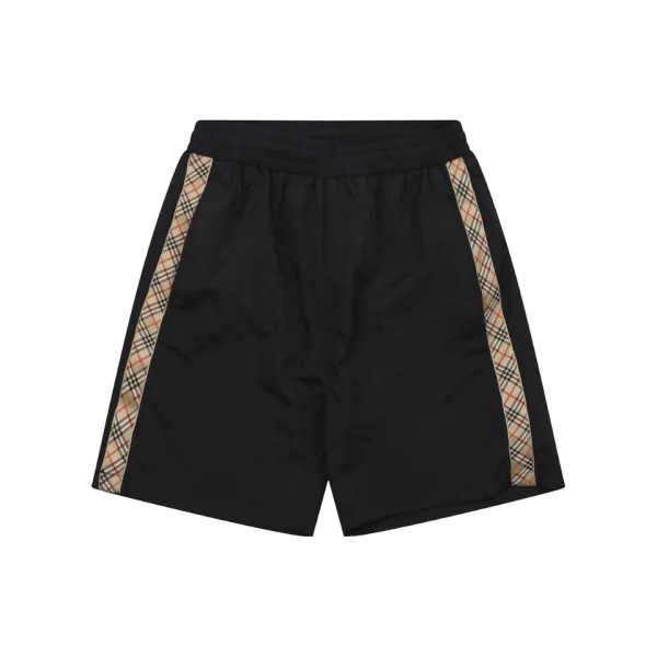 Burberry Vintage Check Side Stripe Nylon Shorts Front view