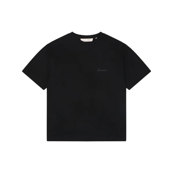 Fear of God Essentials Script Logo T-Shirt Black Front view
