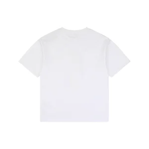 Fendi FD Cutwork Embroidered Logo T-Shirt White Back view