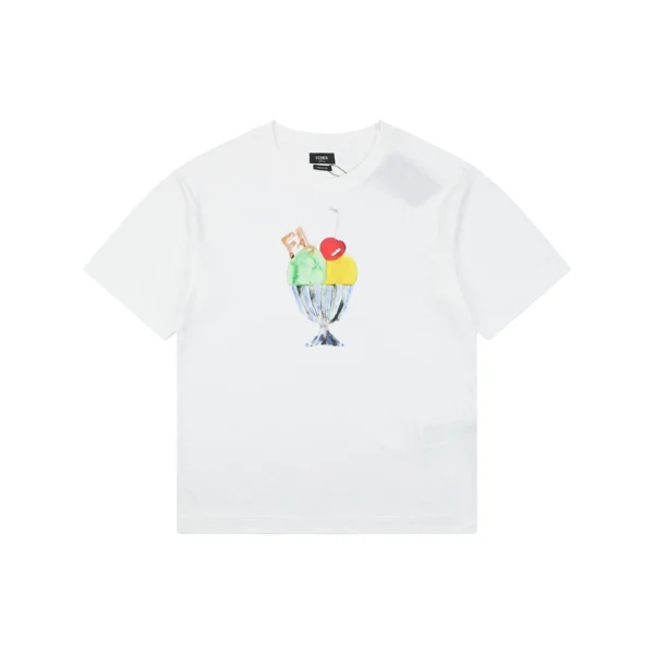 Fendi Ice Cream Graphic T-Shirt Front view