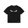 FD Monster Eyes Embroidered T-Shirt (Black/White)