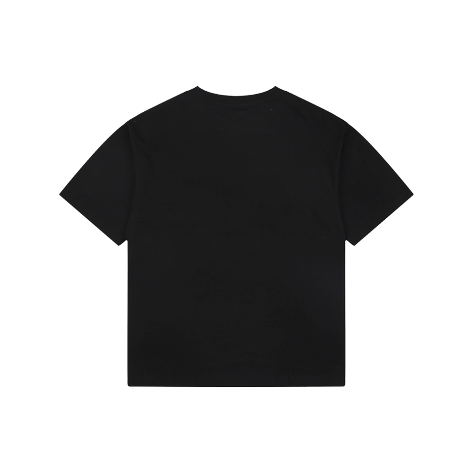 Fendi Monster Eyes Embroidered T-Shirt Black back view