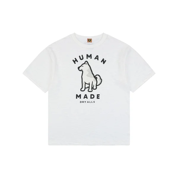 Human Made Seoul Exclusive Shiba Inu Graphic T-Shirt White Front view