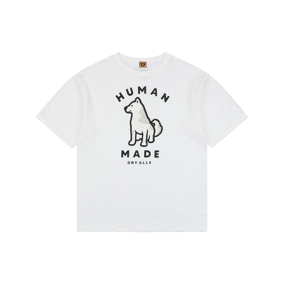 Human Made Seoul Exclusive Shiba Inu Graphic T-Shirt White Front view