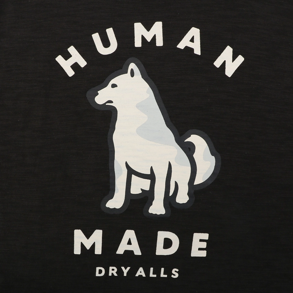 Human Made Seoul Exclusive Shiba Inu Graphic T-Shirt Black Front Print
