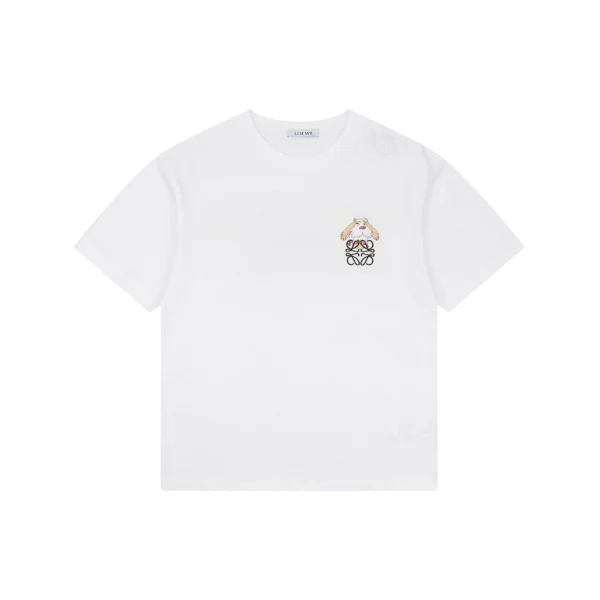 Loewe Bird Anagram Embroidered T-Shirt Front view