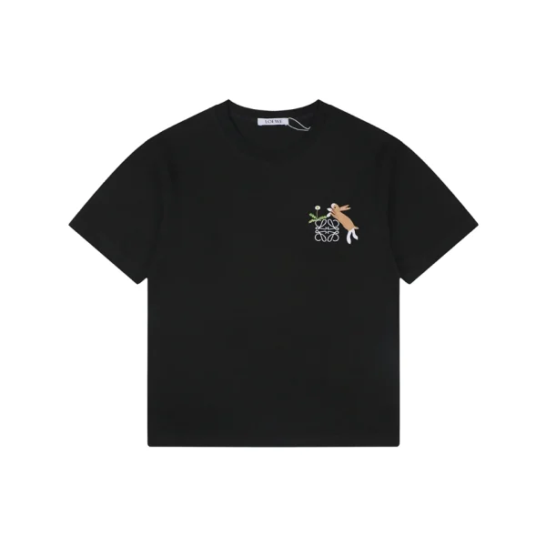 Loewe Rabbit Embroidered Logo T-Shirt Front view