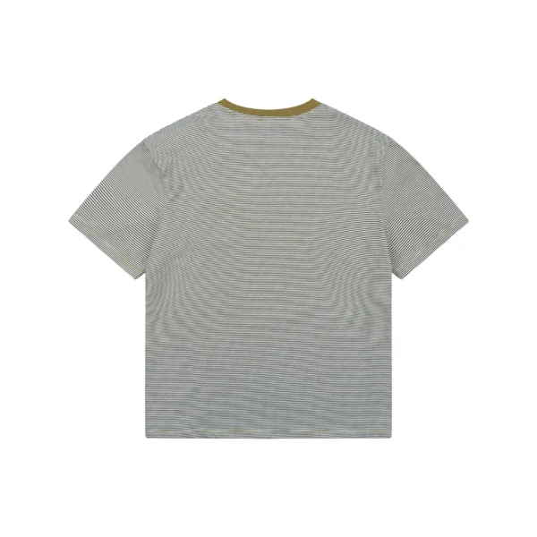 Miu Miu Mustard Collar Striped T-Shirt Back view
