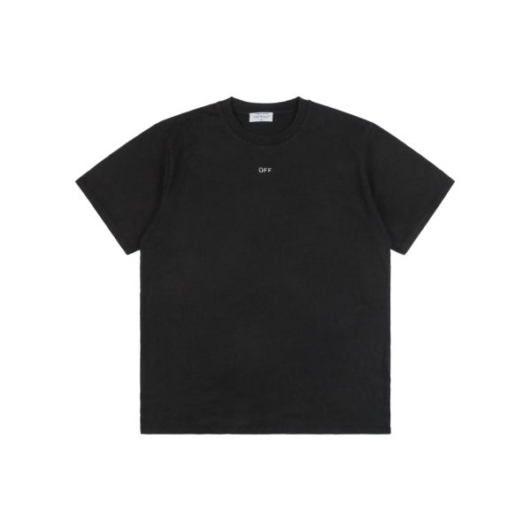 OFF WHITE Back-Print Madonna & Hymn Washed Graphic T-Shirt Front view
