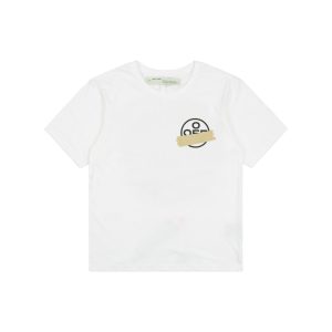 OFF-WHITE Yellow Tape Arrows Print T-Shirt White Front view