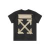 OFF-WHITE Yellow Tape Arrows Print T-Shirt (Black/White)