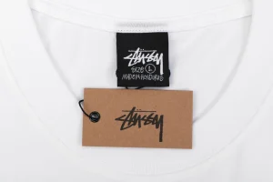 Stussy Graffiti Smiley Flower Print T-Shirt White Brand label