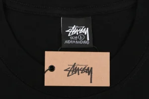 Stussy Graffiti Smiley Flower Print T-Shirt Black Brand label