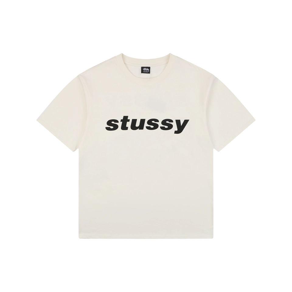 Stussy Halftone Shark Graphic T-Shirt White Front view