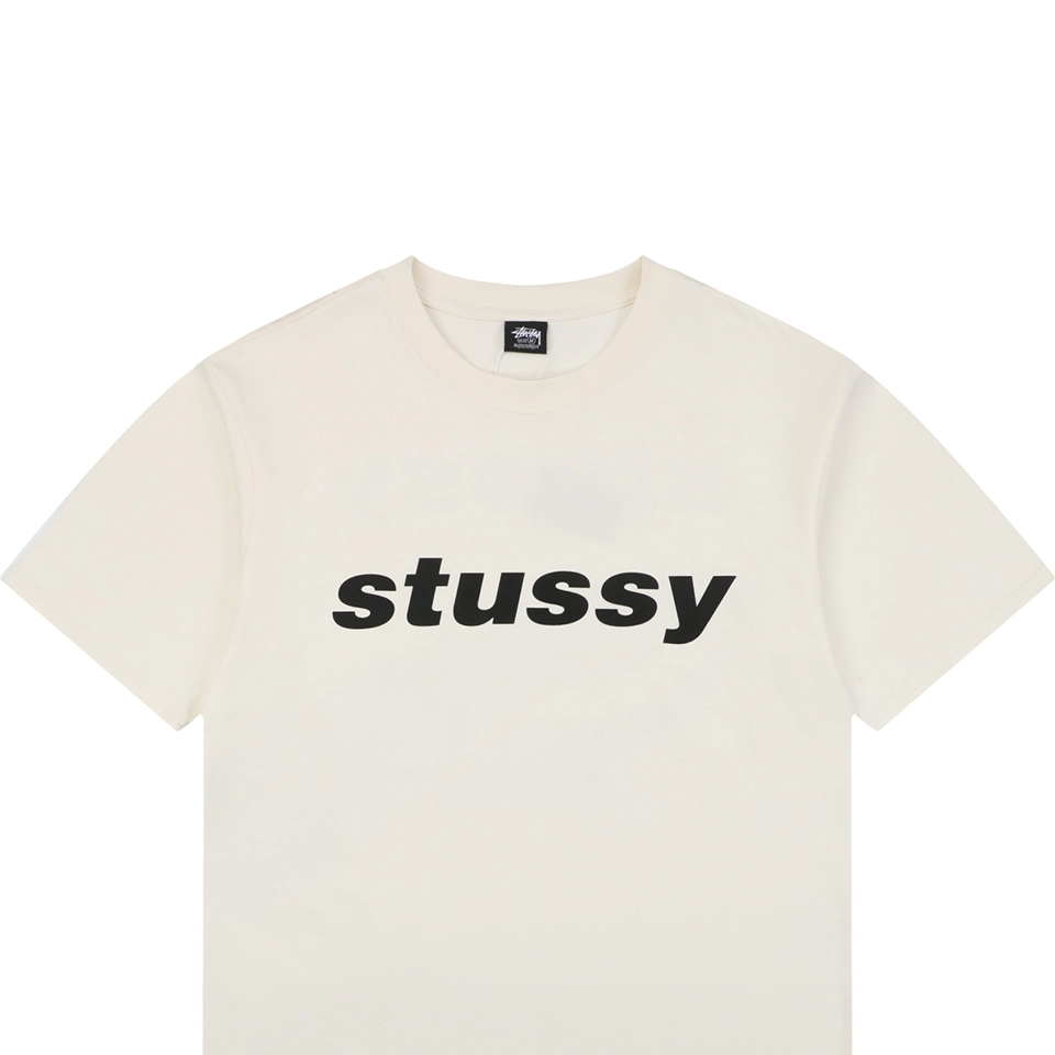 Stussy Halftone Shark Graphic T-Shirt White