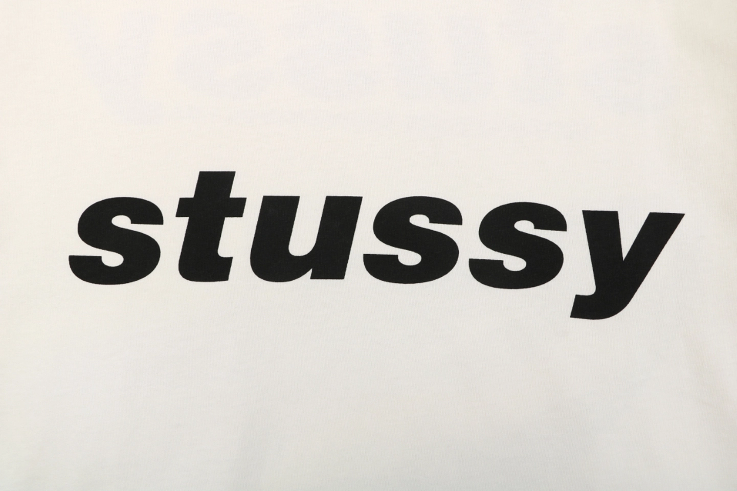 Stussy Halftone Shark Graphic T-Shirt White Front Brand