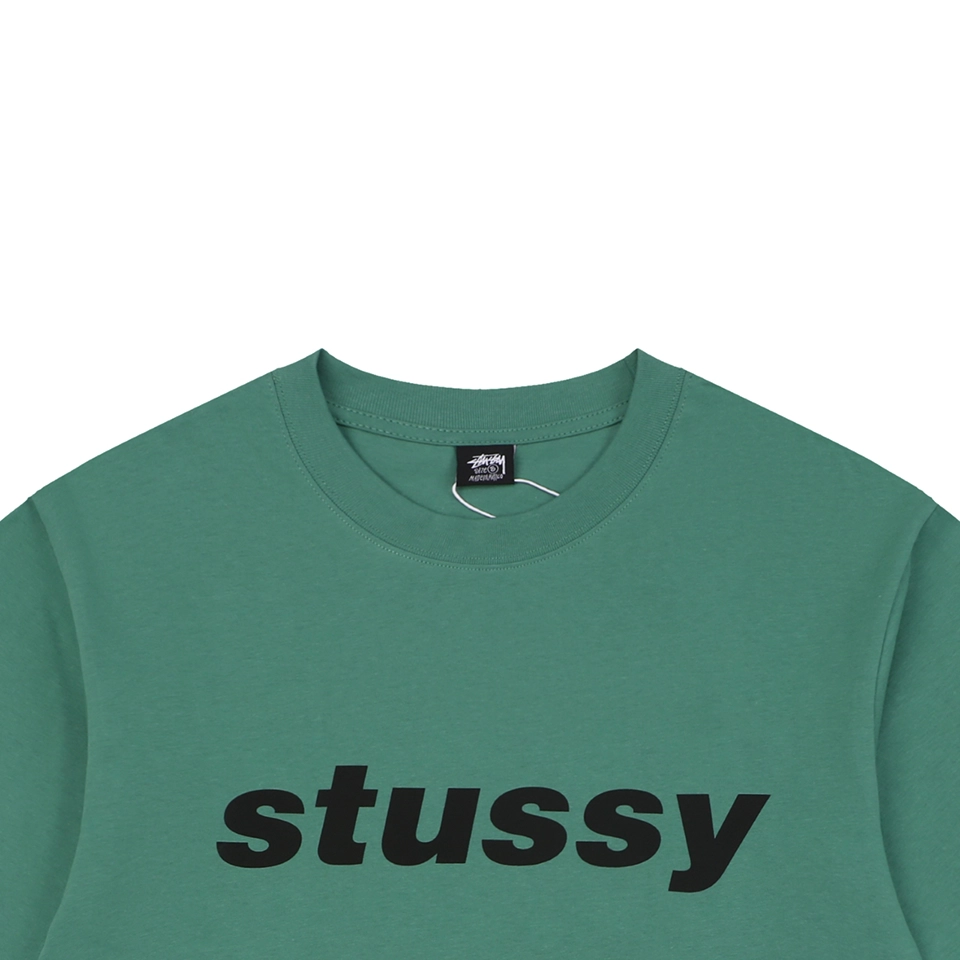 Stussy Halftone Shark Graphic T-Shirt Green