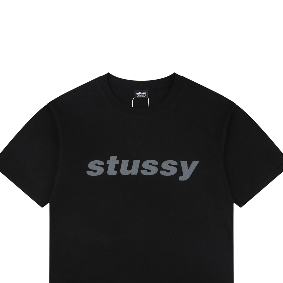 Stussy Halftone Shark Graphic T-Shirt Black