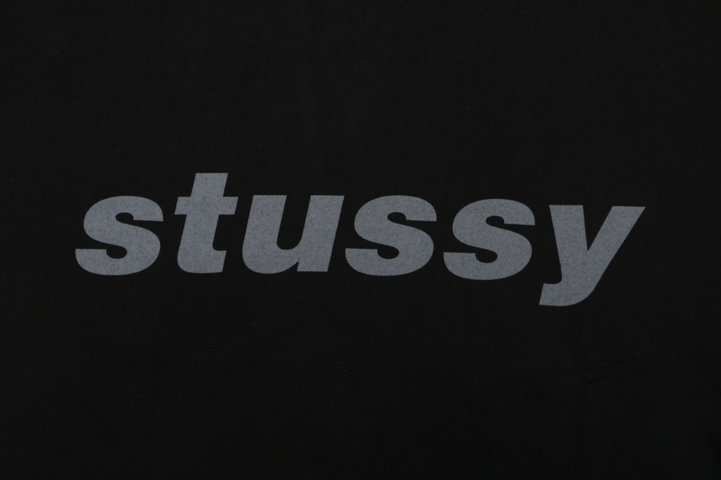 Stussy Halftone Shark Graphic T-Shirt Black Front Brand