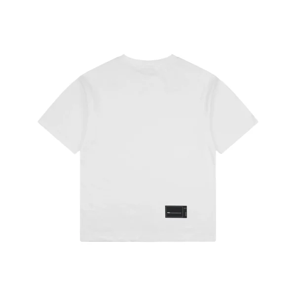 We11done Five-Stack Logo Print T-Shirt White Back view
