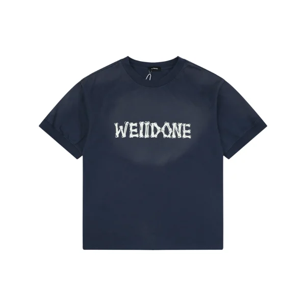 We11done Skeleton Logo Graphic T-Shirt Front view