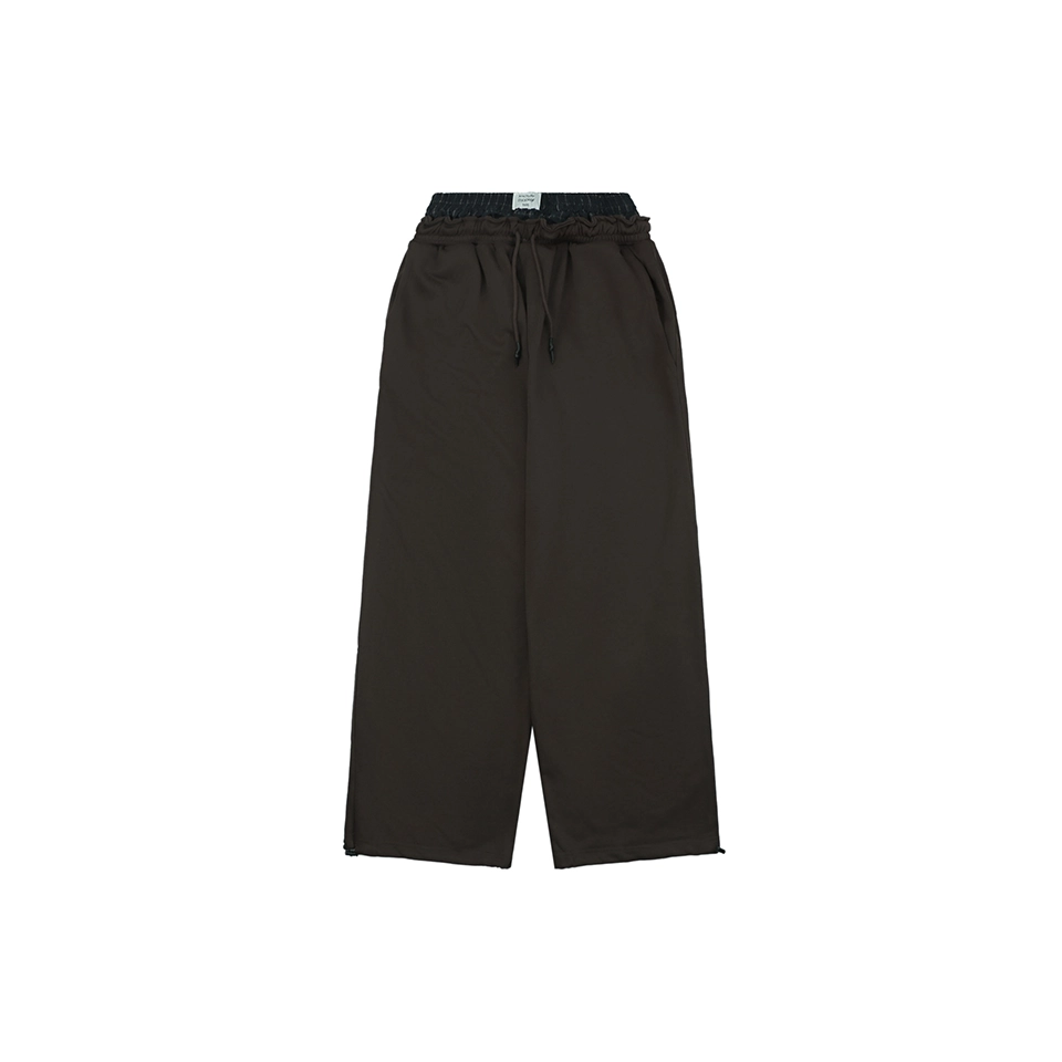 Acne Studios Double Waist Patch Logo Sweatpants Front view