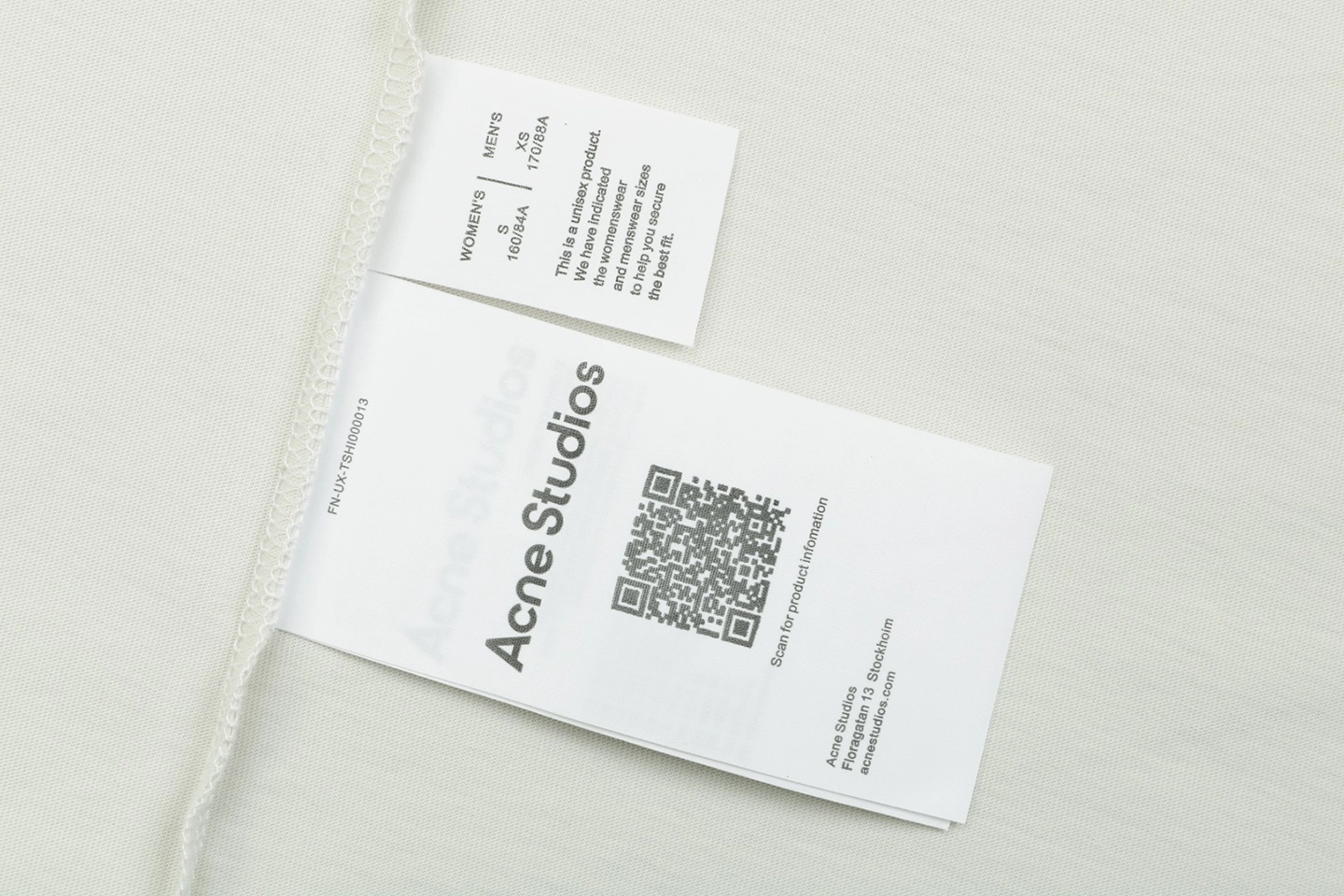 Acne Studios Thorn Logo Distressed T-Shirt Wash label
