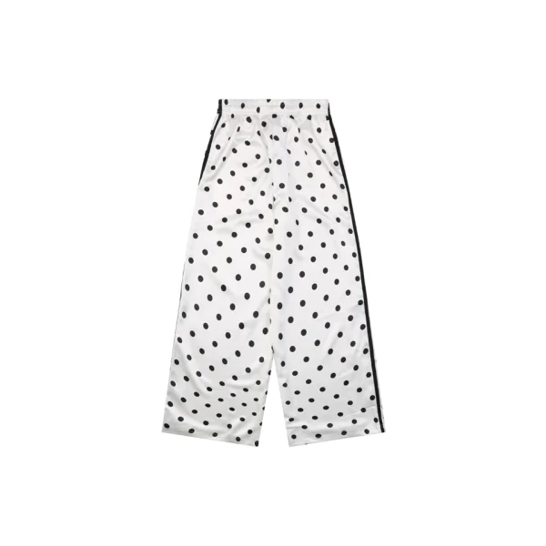 Adidas Trefoil Polka Dot Wide-Leg Track Pants White Back view
