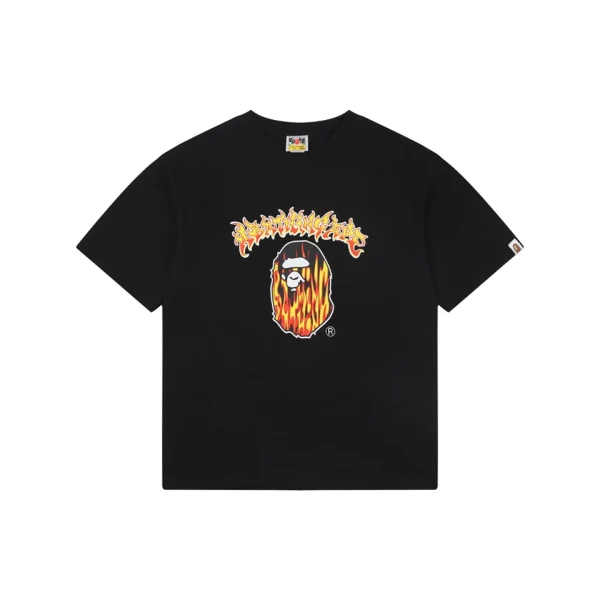 BAPE Flame Ape Head Graphic T-Shirt Front view