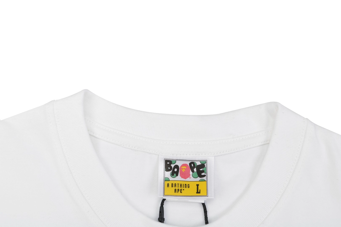 BAPE Owl & Baby Milo Graphic T-Shirt White Collar