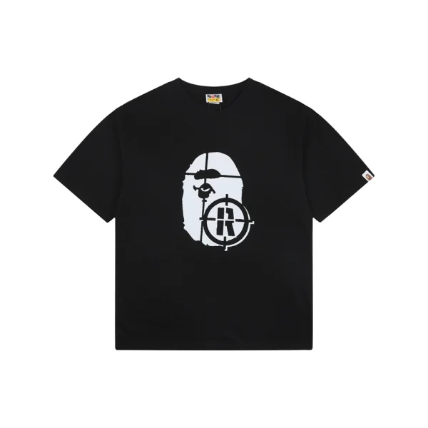BAPE Target Ape Head Graphic T-Shirt Black Front view
