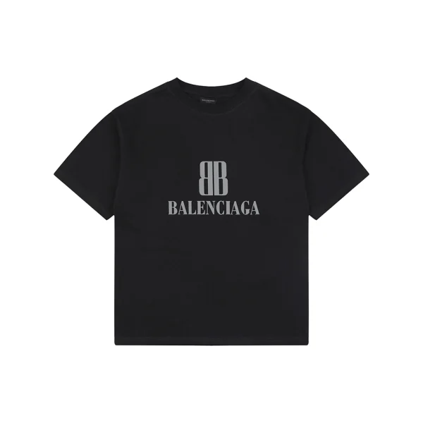 Balenciaga BB Logo Graphic T-Shirt Front view