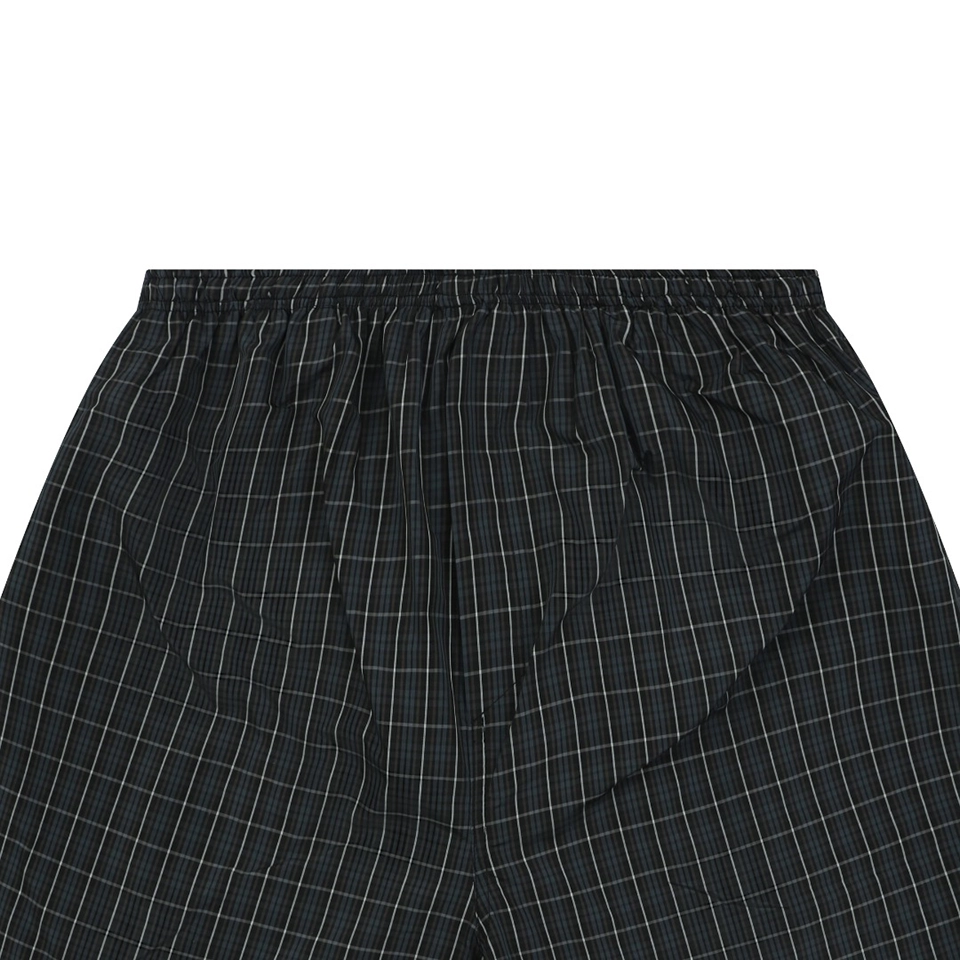 Balenciaga BB Logo Plaid Shorts