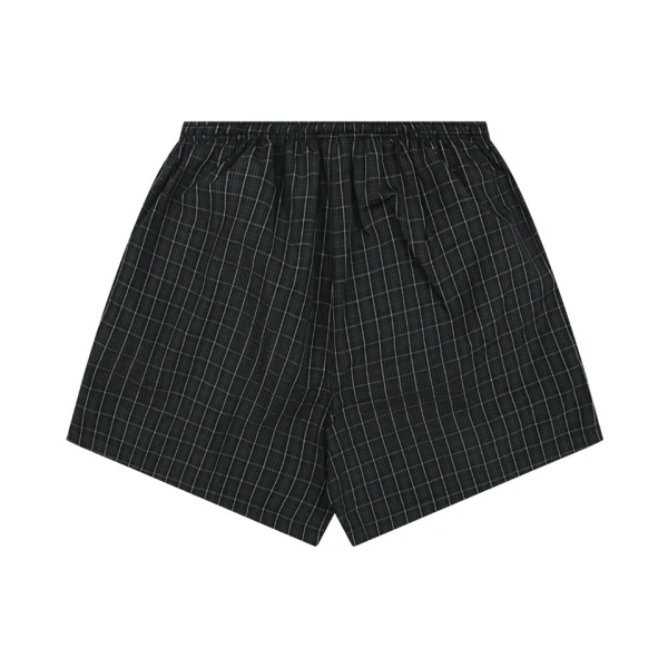 Balenciaga BB Logo Plaid Shorts Back view
