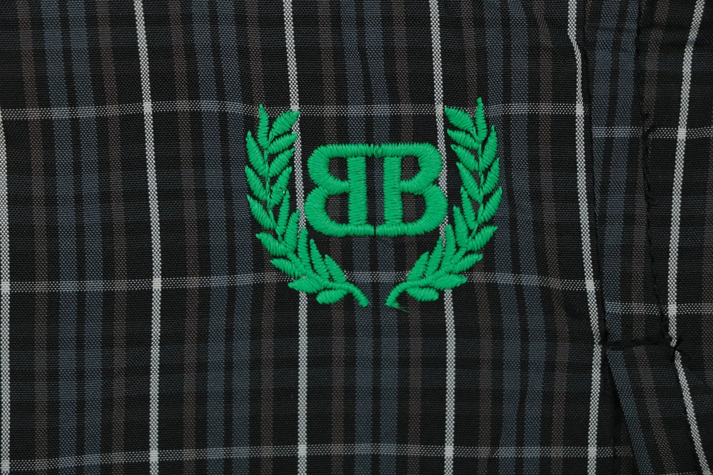 Balenciaga BB Logo Plaid Shorts Brand