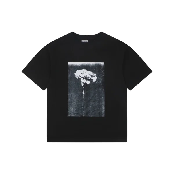 Balenciaga Faded Carnation Graphic T-Shirt Front view