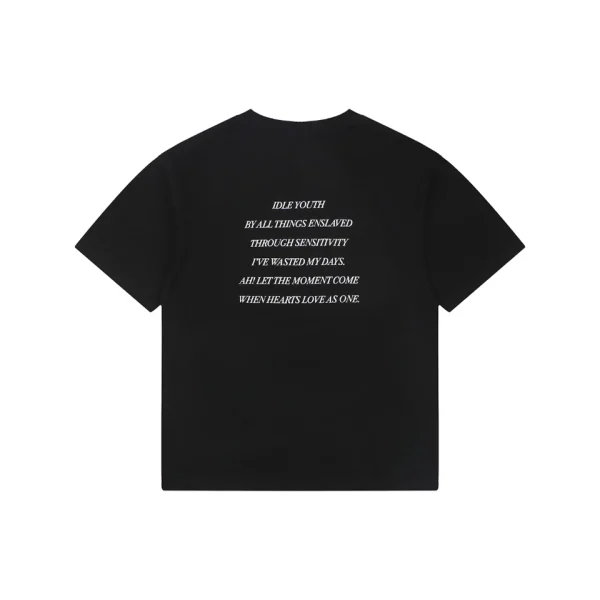 Balenciaga Faded Carnation Graphic T-Shirt Back view