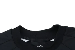 Balenciaga Reflective Logo Layered Compression Shirt Collar