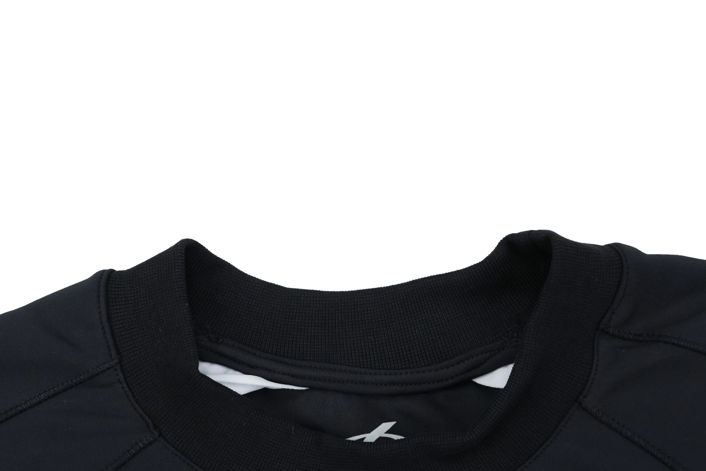 Balenciaga Reflective Logo Layered Compression Shirt Collar