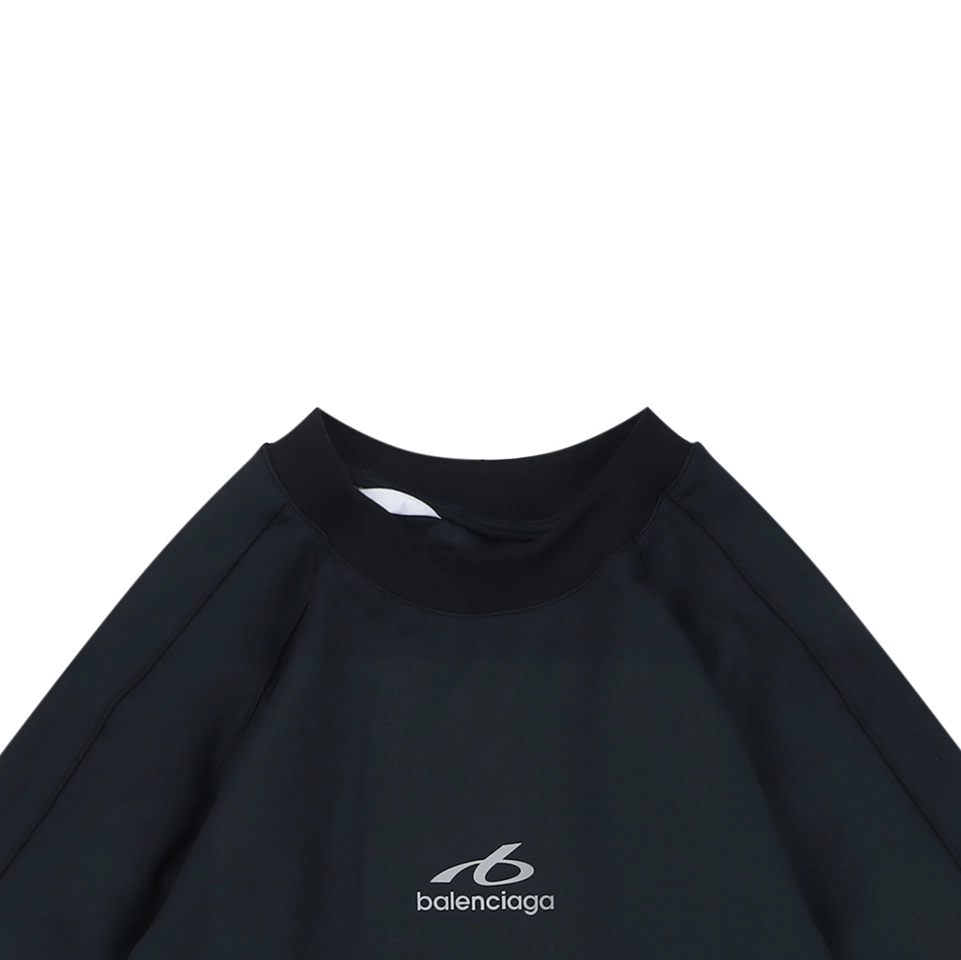 Balenciaga Reflective Logo Layered Compression Shirt