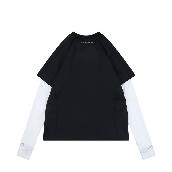Balenciaga Reflective Logo Layered Compression Shirt Back view