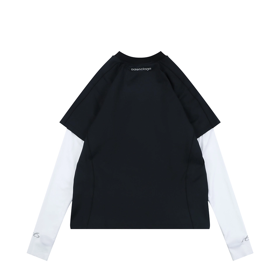 Balenciaga Reflective Logo Layered Compression Shirt Back view