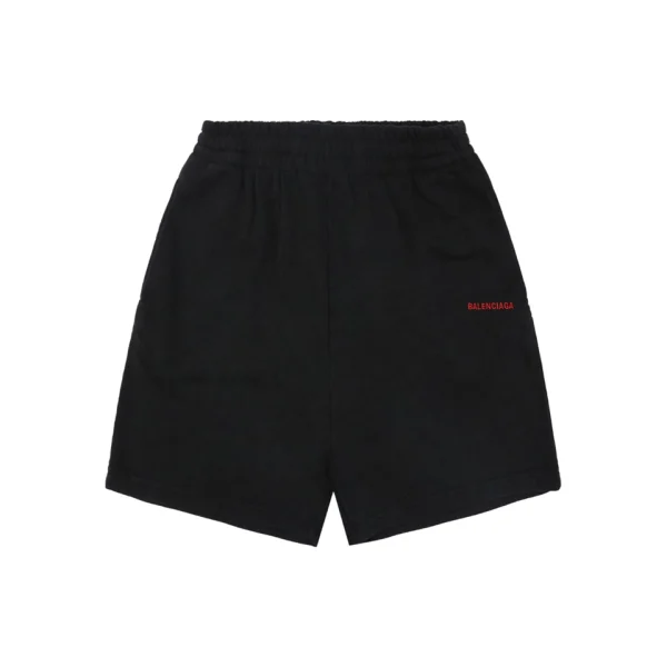 Balenciaga Small Logo Embroidered Shorts Front view