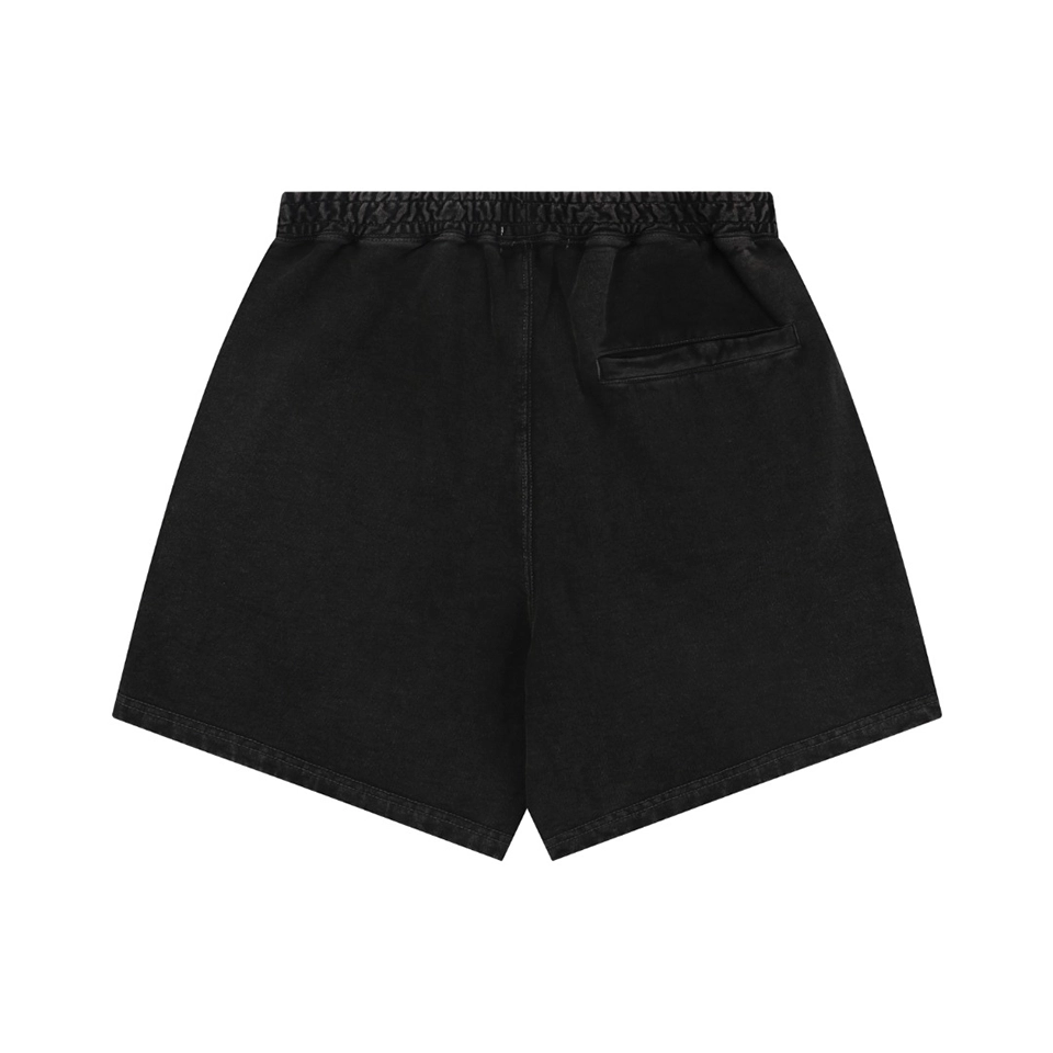 Bape Ape Head Embroidered Logo Sweat Shorts Black Back view