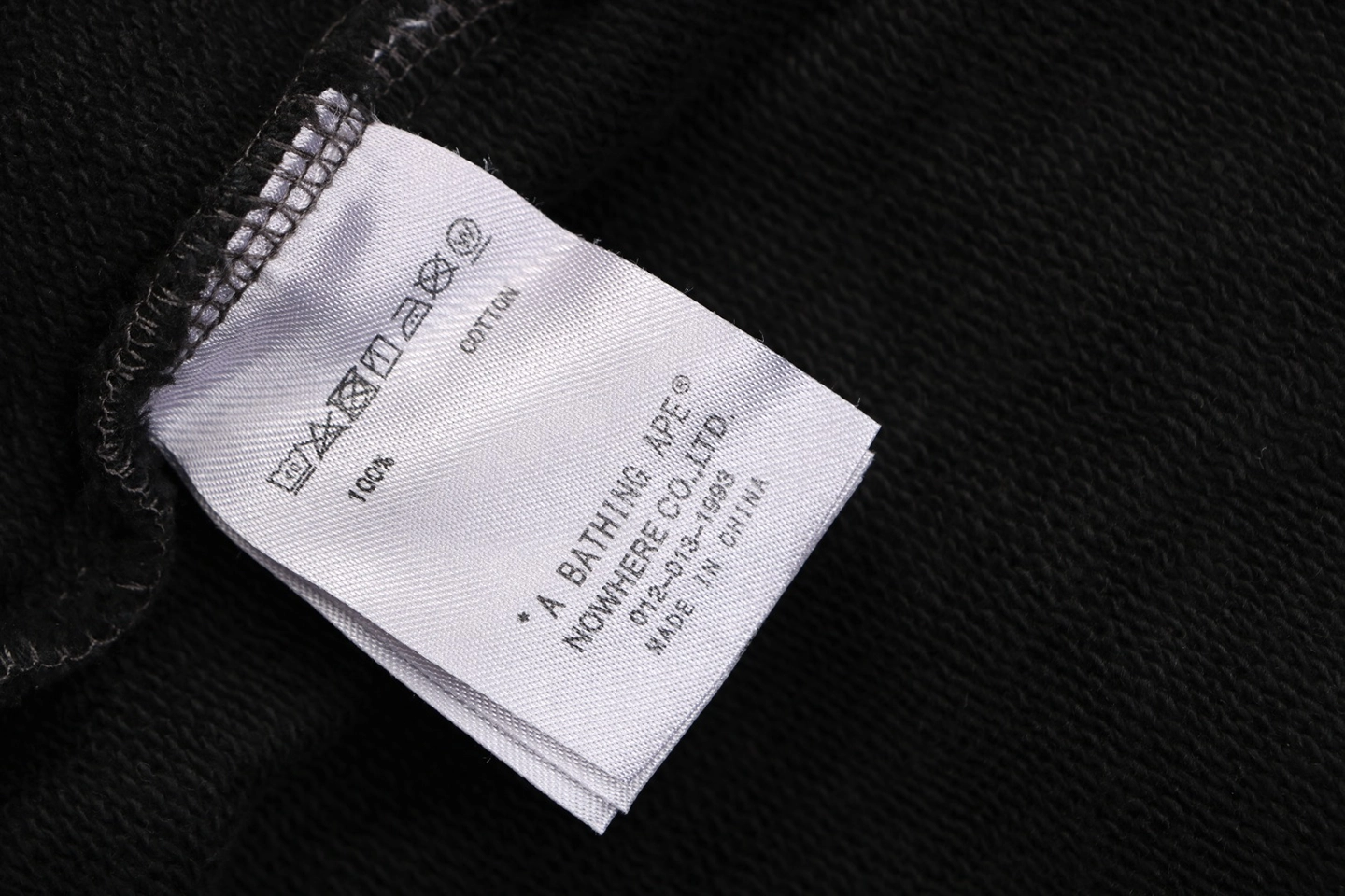 Bape Ape Head Embroidered Logo Sweat Shorts Black Wash label