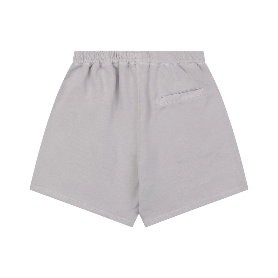 Bape Ape Head Embroidered Logo Sweat Shorts Grey Back view