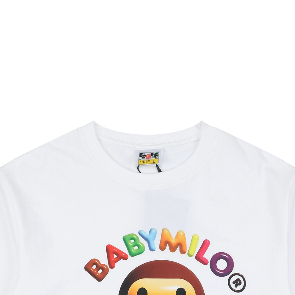 Bape Baby Milo Graphic Print T-Shirt White