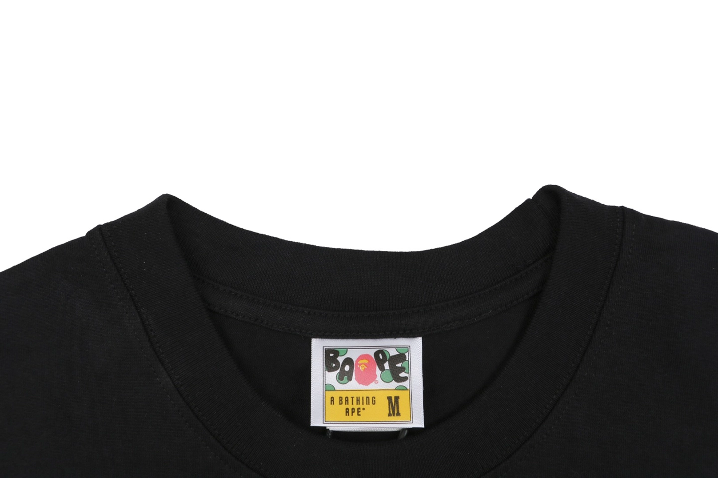 Bape Baby Milo Samurai Graphic T-Shirt Black Collar