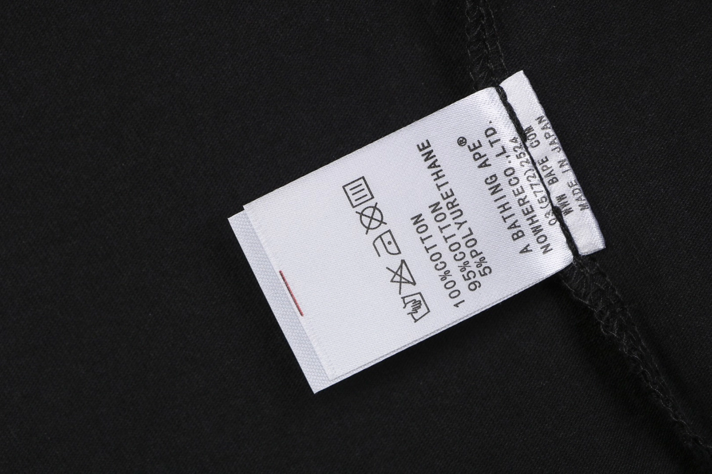 Bape Baby Milo Samurai Graphic T-Shirt Black Wash label