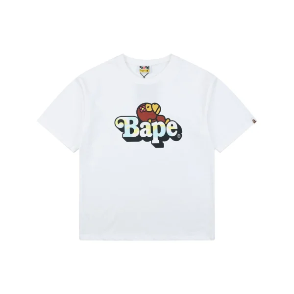 Bape Floral Ape Logo Graphic T-Shirt Front view